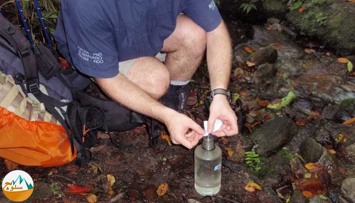 ضد عفونی کردن آب آشامیدنی در طبیعت با پرکلرین