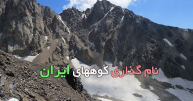 نامگذاری کوههای ایران