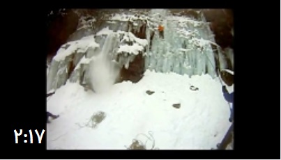 ویدئو دردناک از سقوط کوهنوردان