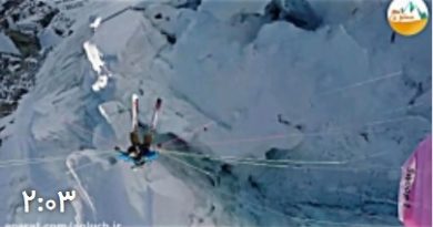 ویدئو هیجان انگیز از اسکی در کوهستان