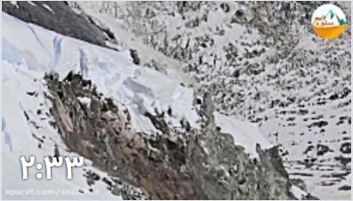 ریزش وحشناک یخچال در مسیر کوهنوردان